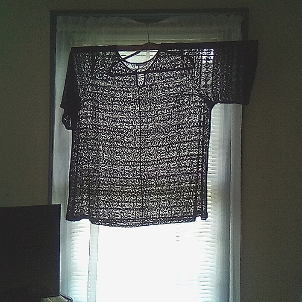 Avenue plus size black cover up